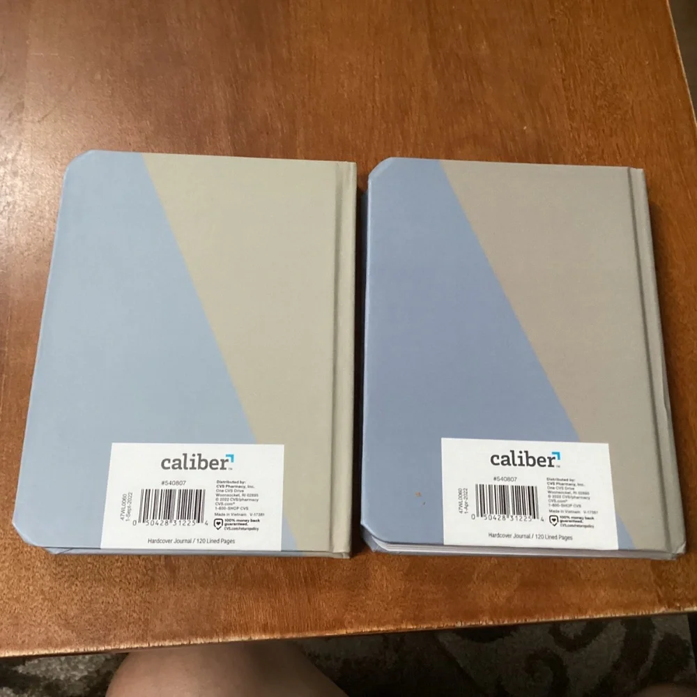Caliber Hard Cover Take/Note Journal 120 Lined Pages New 7” x 5.25”